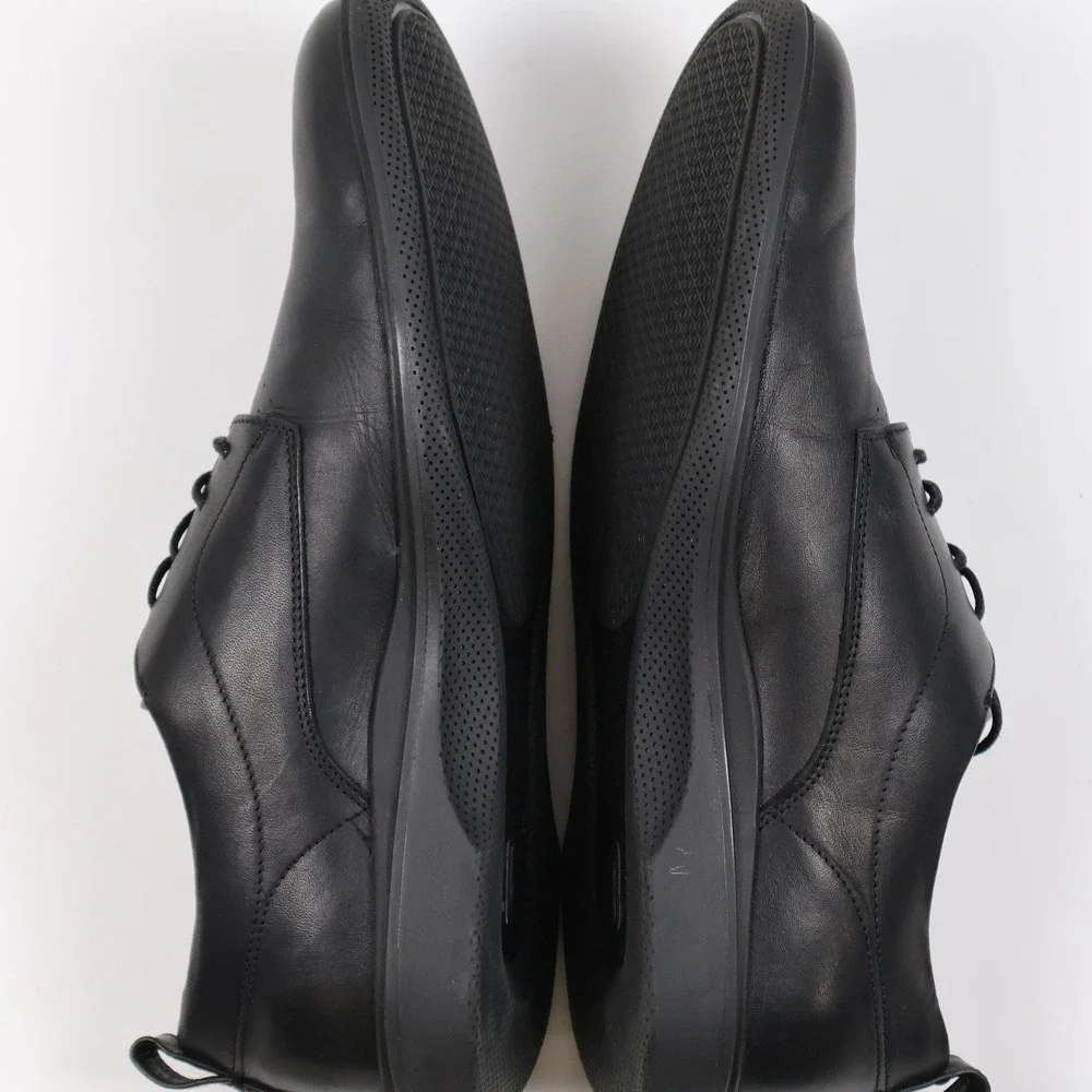 Amberjack The Original Derby Shoes Black Leather 8.5 NWT